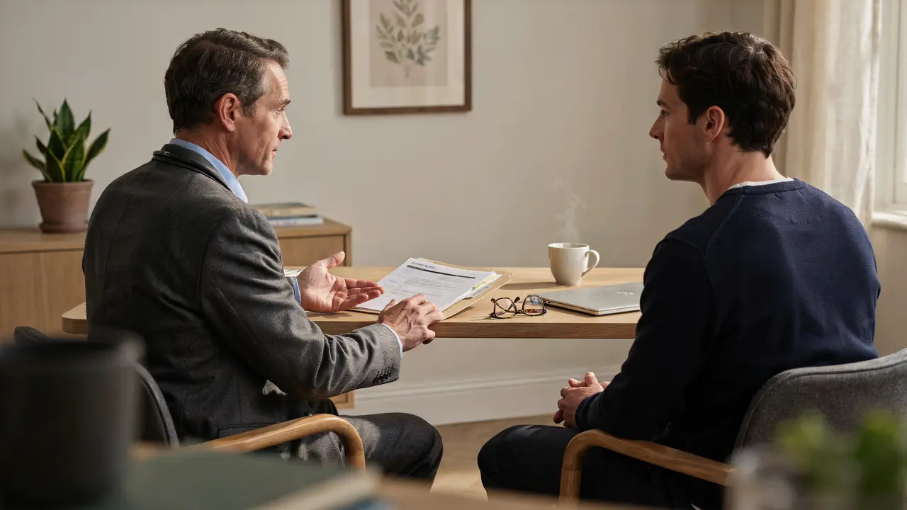 Doctor and male patient in private consultation discussing P Shot treatment at Dr SNA Clinic London Wimpole Street Marylebone