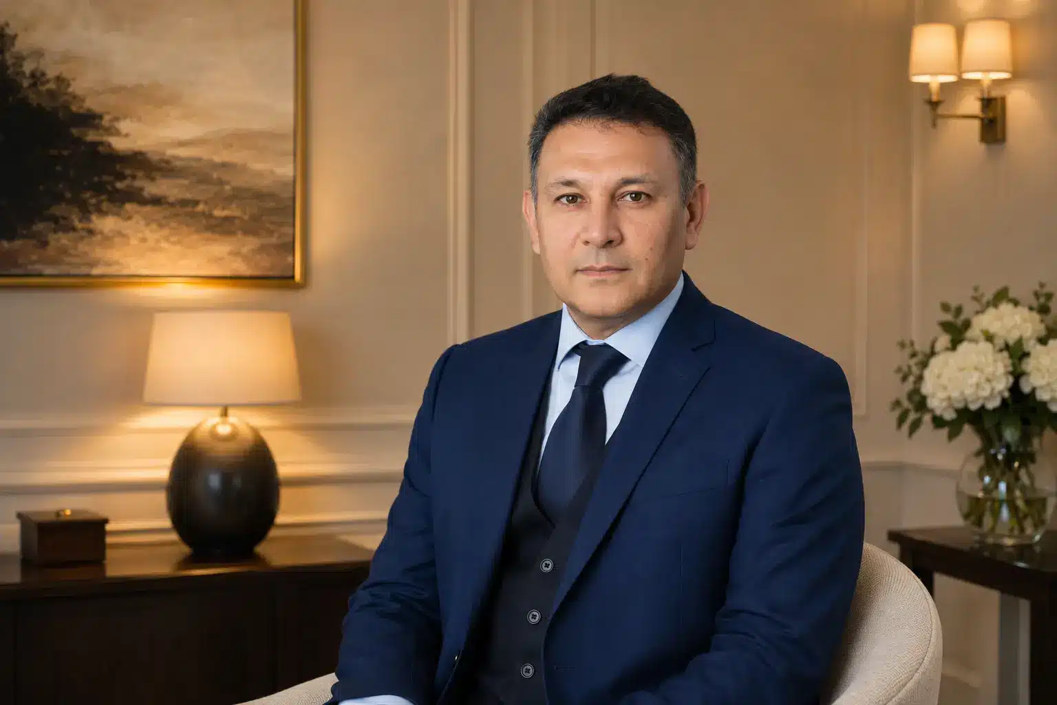 Professional portrait of GMC registered physician and P Shot penile rejuvenation expert at Dr SNA Clinic Wimpole Street Marylebone London