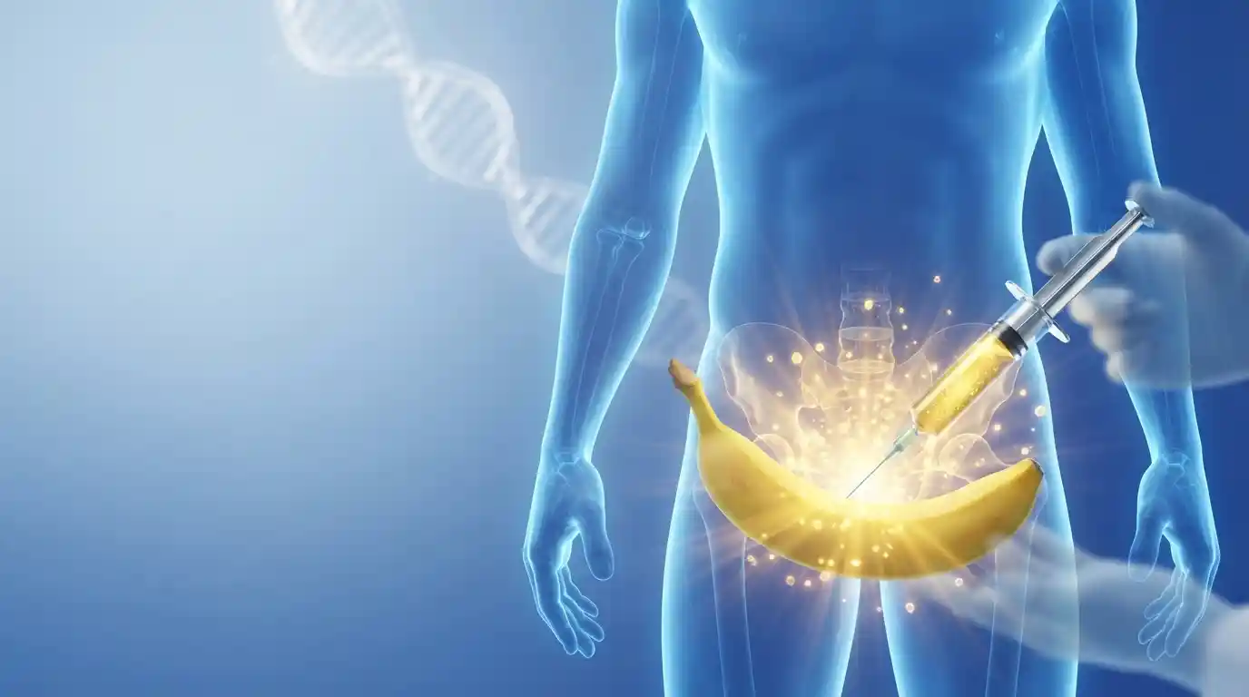 P-Shot PRP injection illustration for erectile dysfunction treatment in London